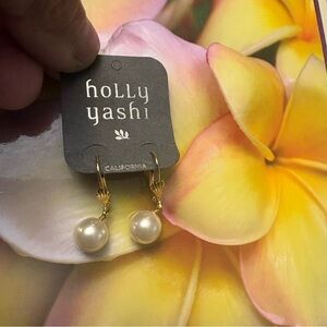 Gold and Silver Pearl Drop Earrings